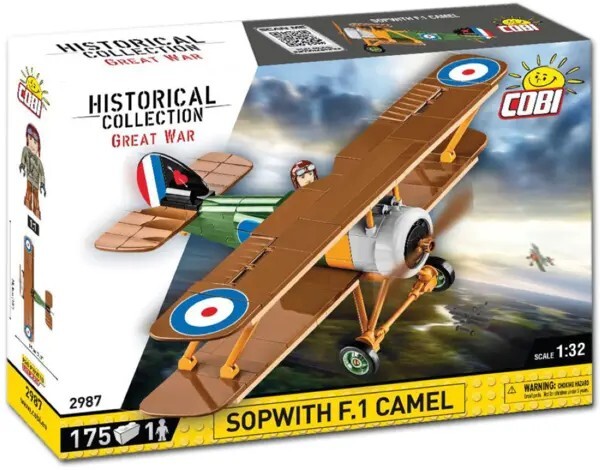 Cover: 5902251029876 | COBI 2987 - Historical Collection, Sopwith F.1 Camel, Doppeldecker,...
