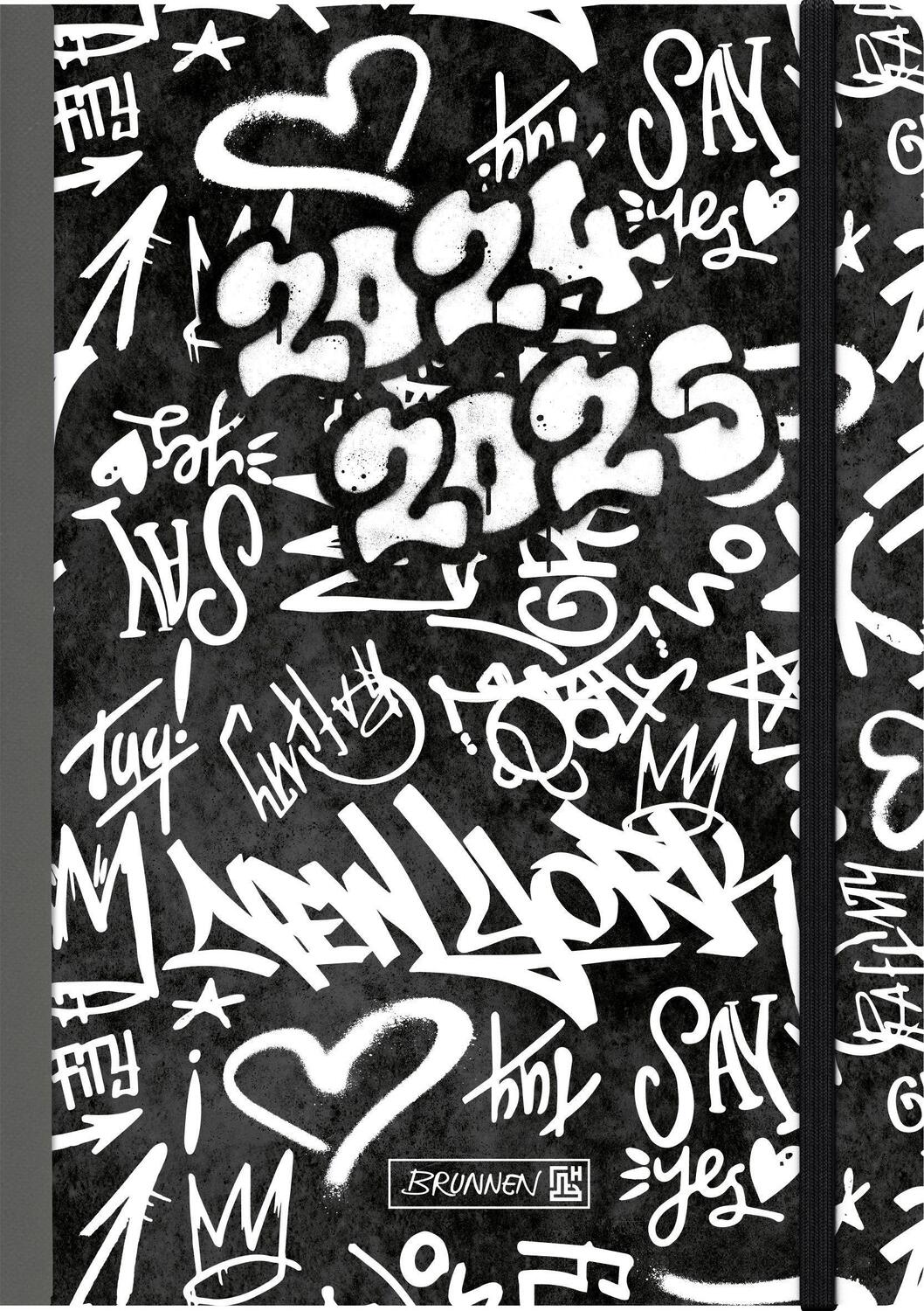 Cover: 4061947119855 | Schülerkalender 2024/2025 "Graffiti", 2 Seiten = 1 Woche, A5, 208...