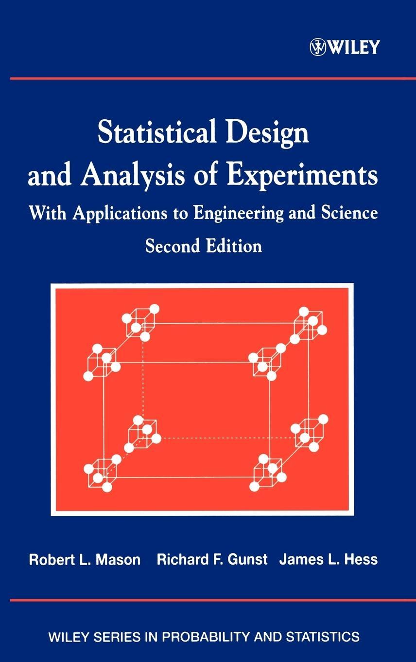 Cover: 9780471372165 | Statistical Design 2e | Mason (u. a.) | Buch | 760 S. | Englisch