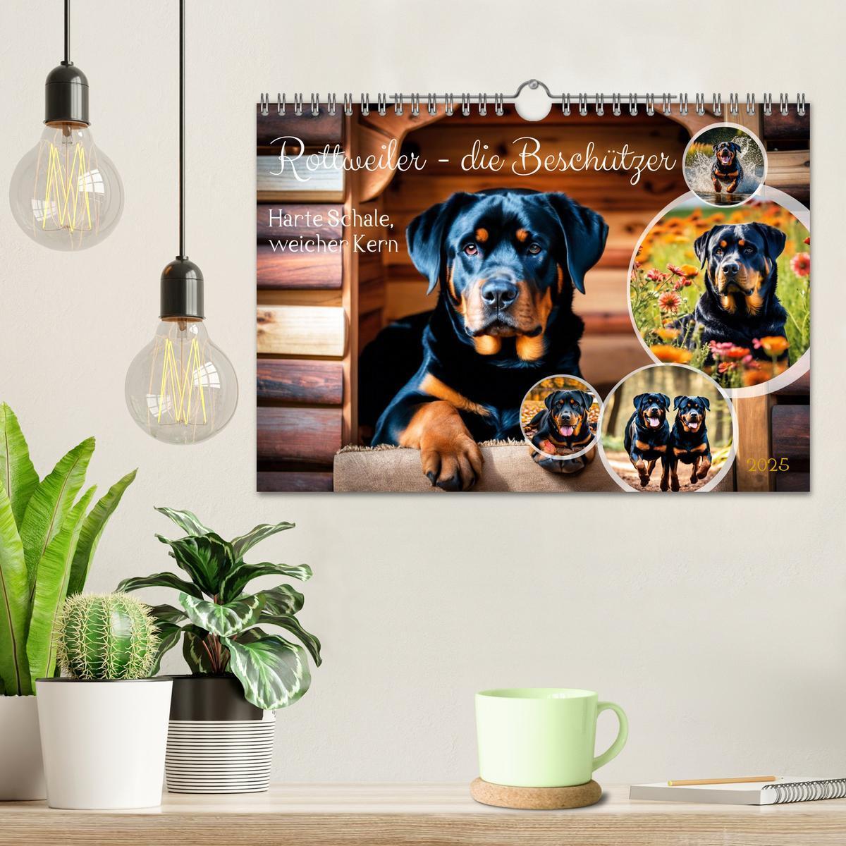 Bild: 9783457128633 | Rottweiler - die Beschützer (Wandkalender 2025 DIN A4 quer),...