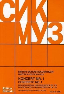 Cover: 9780634063398 | Schostakowitsch: Konzert Nr. 1/Concerto No. 1: Fur Violoncello Und...
