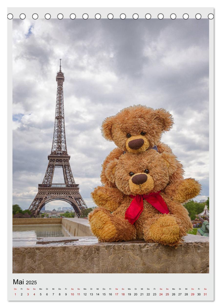 Bild: 9783435984534 | Travelling Teddy in Europa (Tischkalender 2025 DIN A5 hoch),...