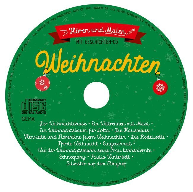 Bild: 9783473417315 | Hören und Malen: Weihnachten mit Geschichten-CD | Sabine Schöning