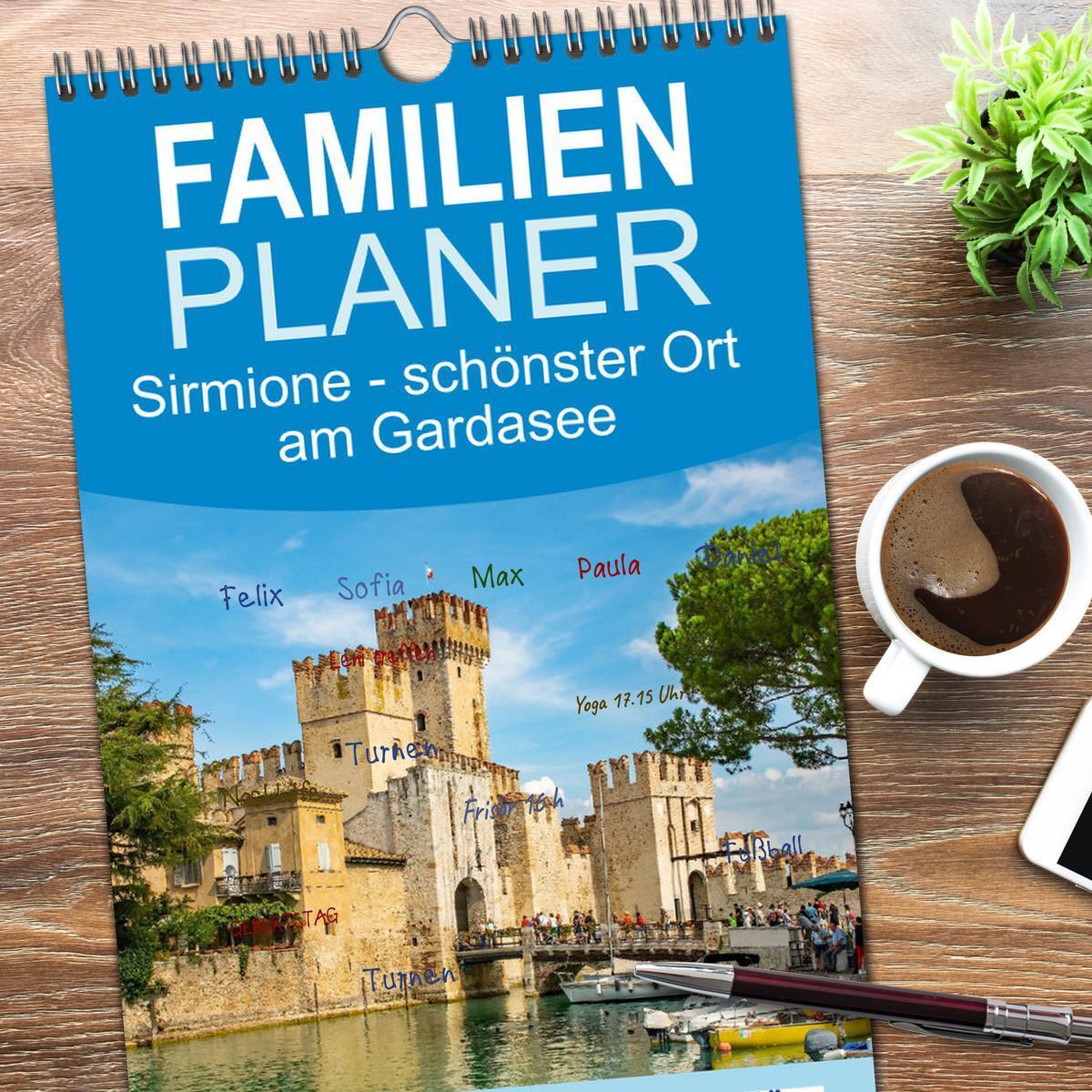 Bild: 9783457134856 | Familienplaner 2025 - Sirmione - schönster Ort am Gardasee mit 5...