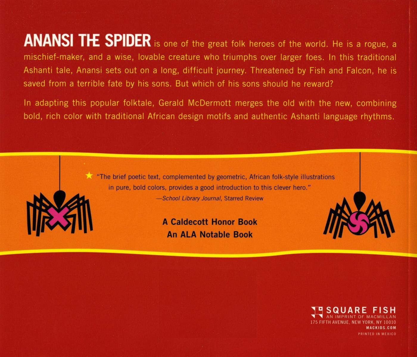 Rückseite: 9780805003116 | Anansi the Spider | A Tale from the Ashanti | Gerald Mcdermott | Buch