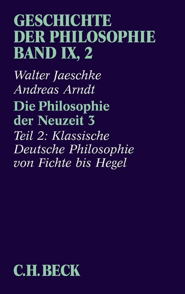 Cover: 9783406551345 | Geschichte der Philosophie Bd. 9/2: Die Philosophie der Neuzeit 3....