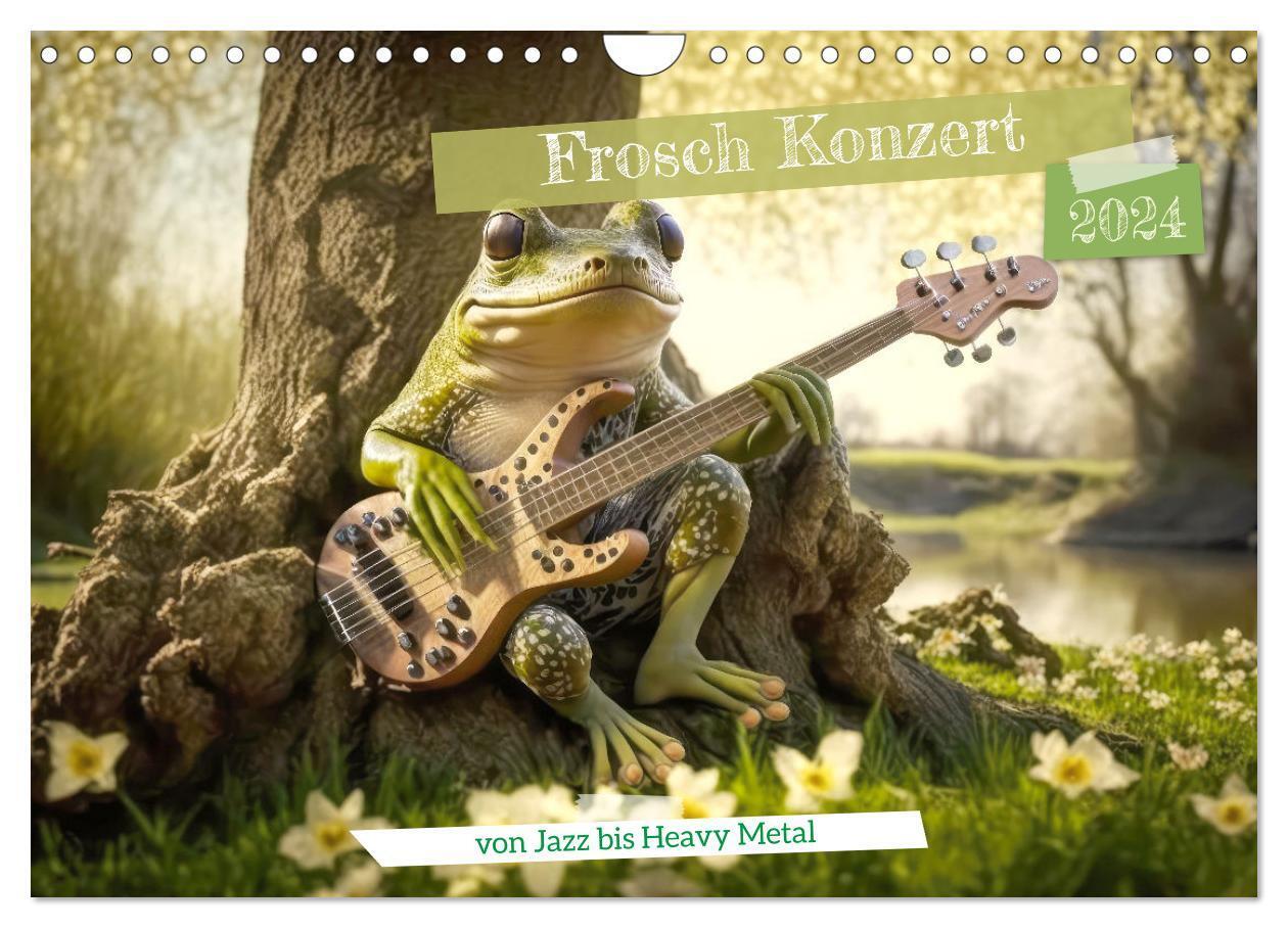 Cover: 9783675422889 | Frosch Konzert (Wandkalender 2024 DIN A4 quer), CALVENDO...