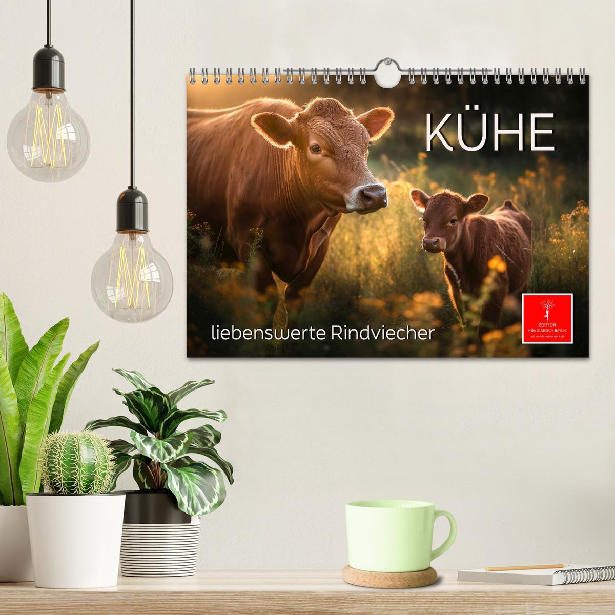 Bild: 9783383869600 | Kühe - liebenswerte Rindviecher (Wandkalender 2025 DIN A4 quer),...