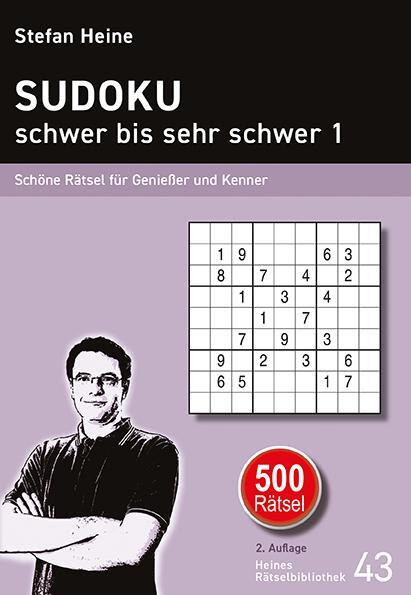 Cover: 9783939940425 | SUDOKU - schwer bis sehr schwer 1 | Stefan Heine | Taschenbuch | 2016