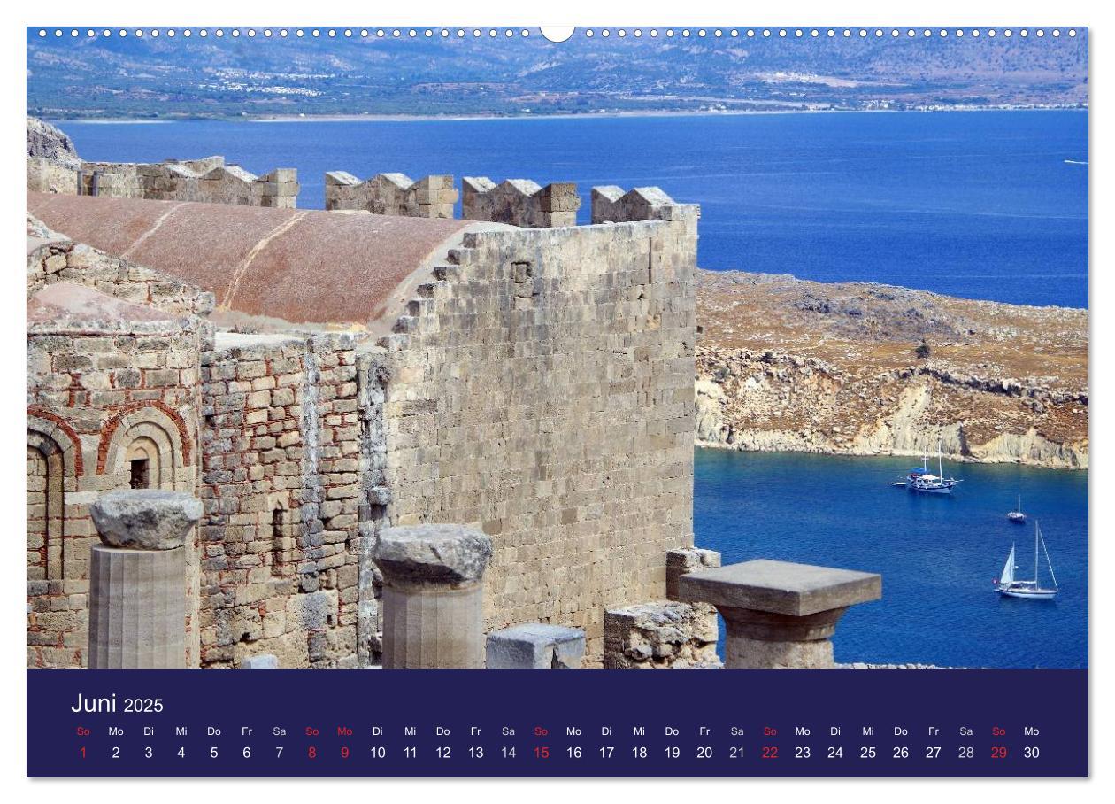 Bild: 9783435668144 | Rhodos mit Lindos und Symi (Wandkalender 2025 DIN A2 quer),...