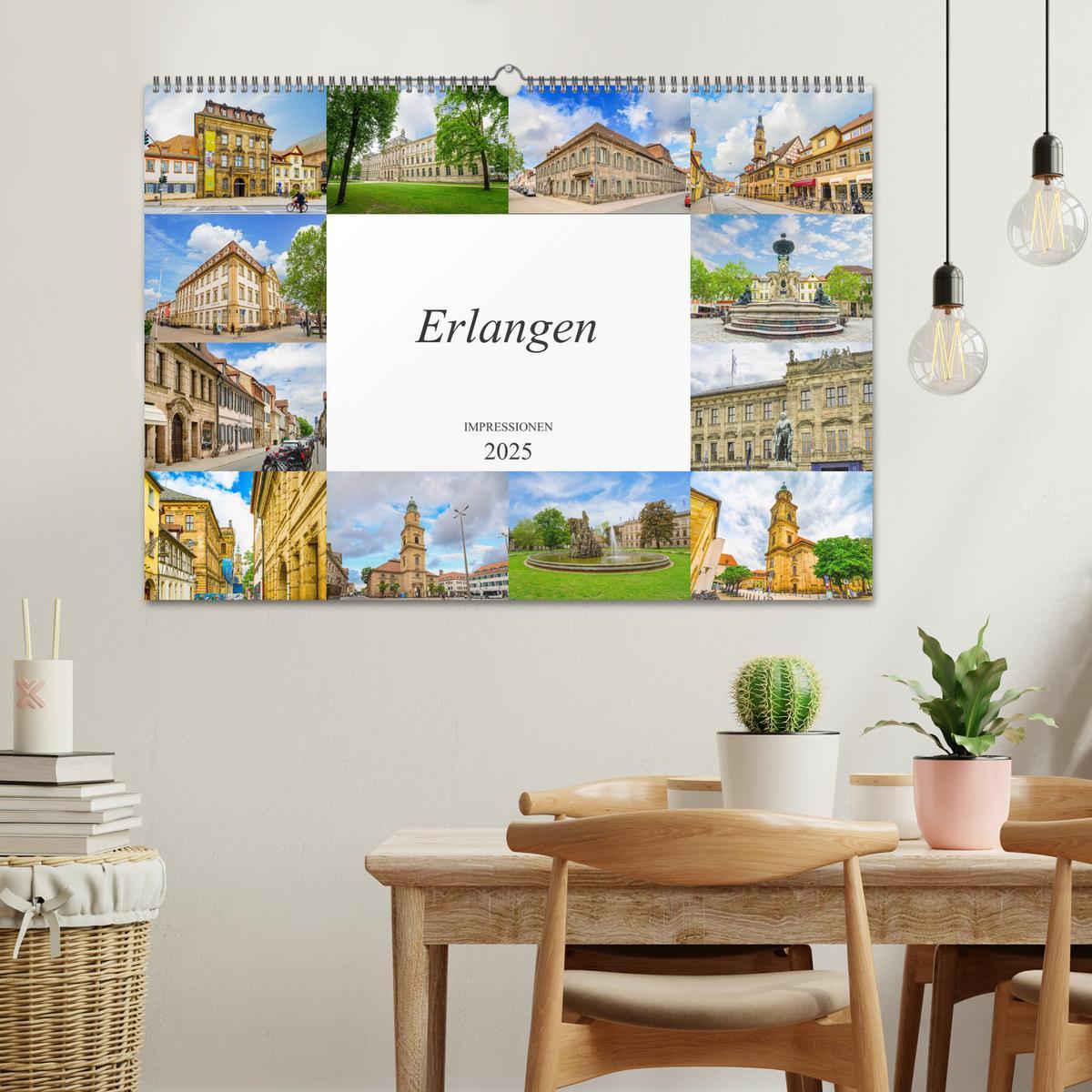 Bild: 9783435226931 | Erlangen Impressionen (Wandkalender 2025 DIN A2 quer), CALVENDO...