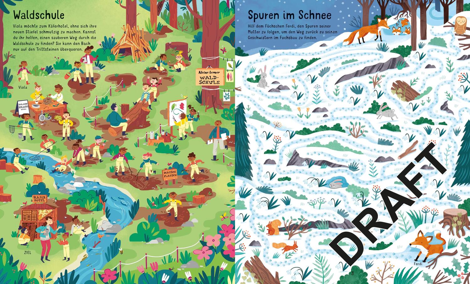 Bild: 9781035700745 | Puzzle &amp; Buch: Labyrinthe-Reise durch den Wald | Kate Nolan (u. a.)