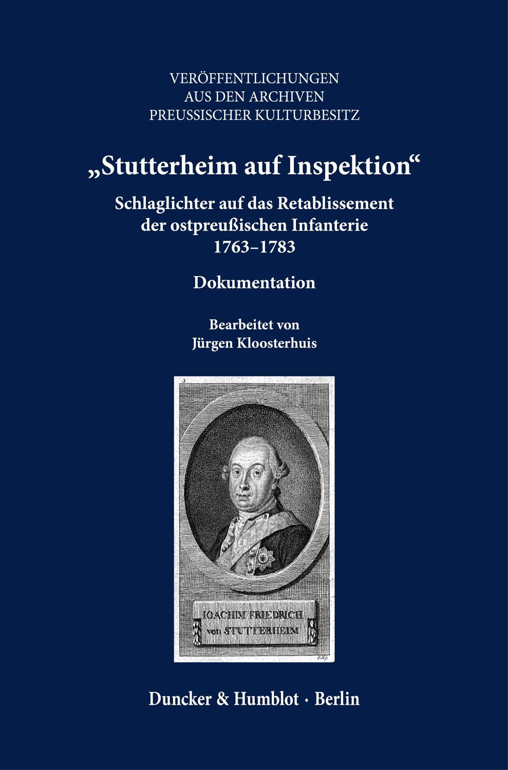 Cover: 9783428192892 | 'Stutterheim auf Inspektion' | Jürgen Kloosterhuis | Buch | X | 2024