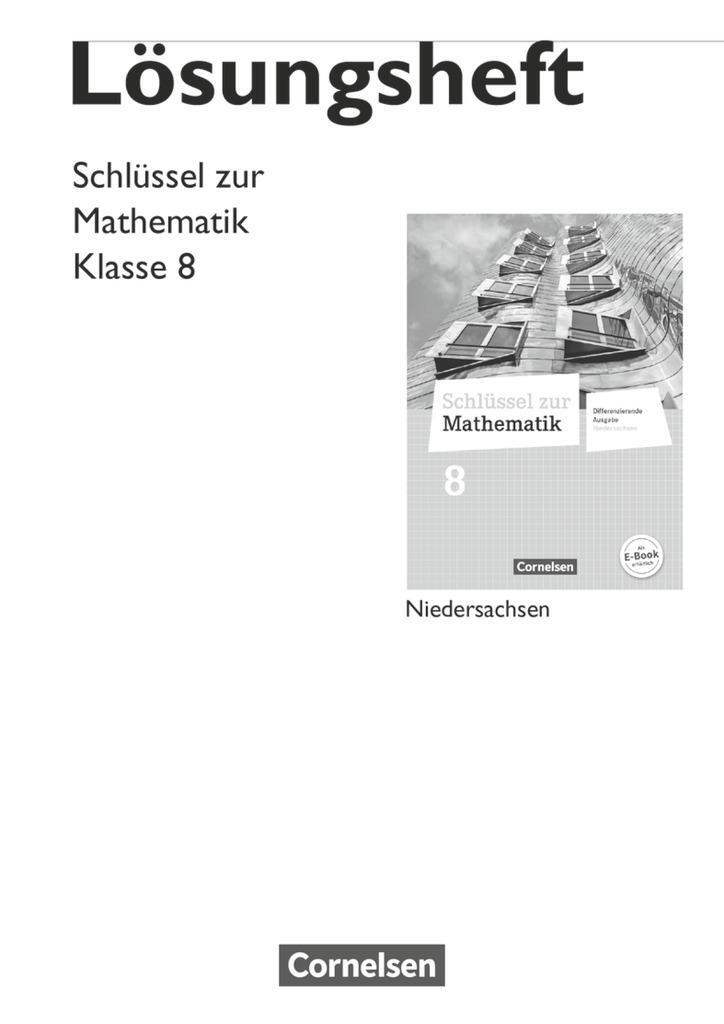 Cover: 9783060067374 | Schlüssel zur Mathematik 8. Schuljahr. Lösungen zum Schülerbuch....