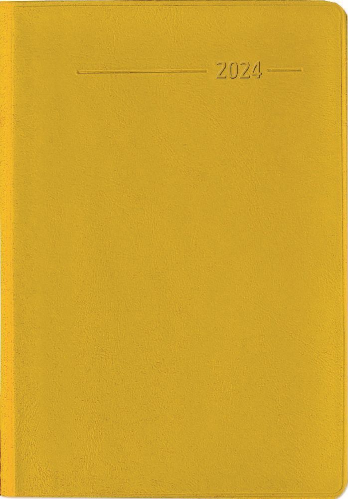Cover: 4251732338114 | Taschenkalender Buch PVC amber 2024 - Büro-Kalender 8x11,5 cm - 1...