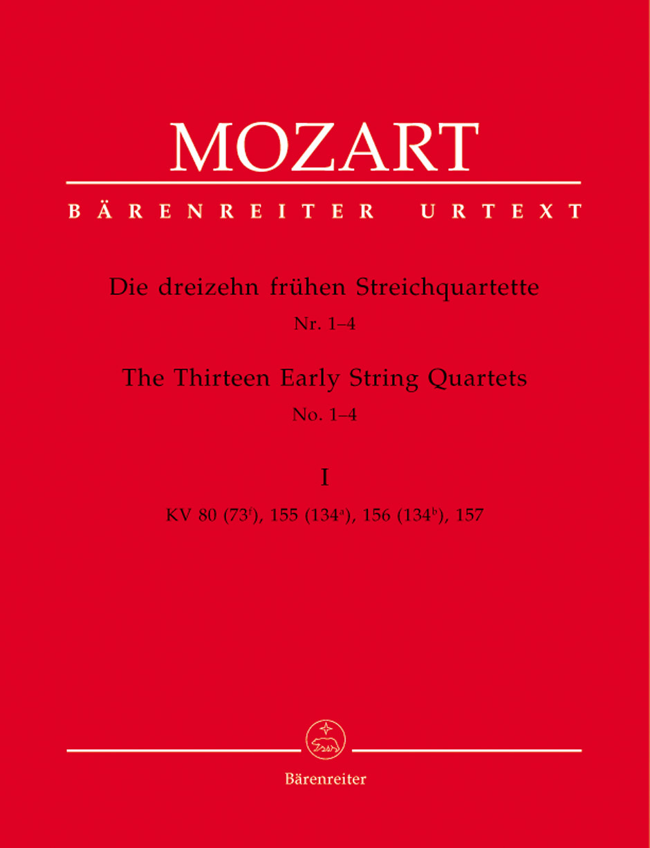 Cover: 9790006456949 | Thirteen Early String Quartets Volume 1 Nos 1-4 | Mozart | Buch