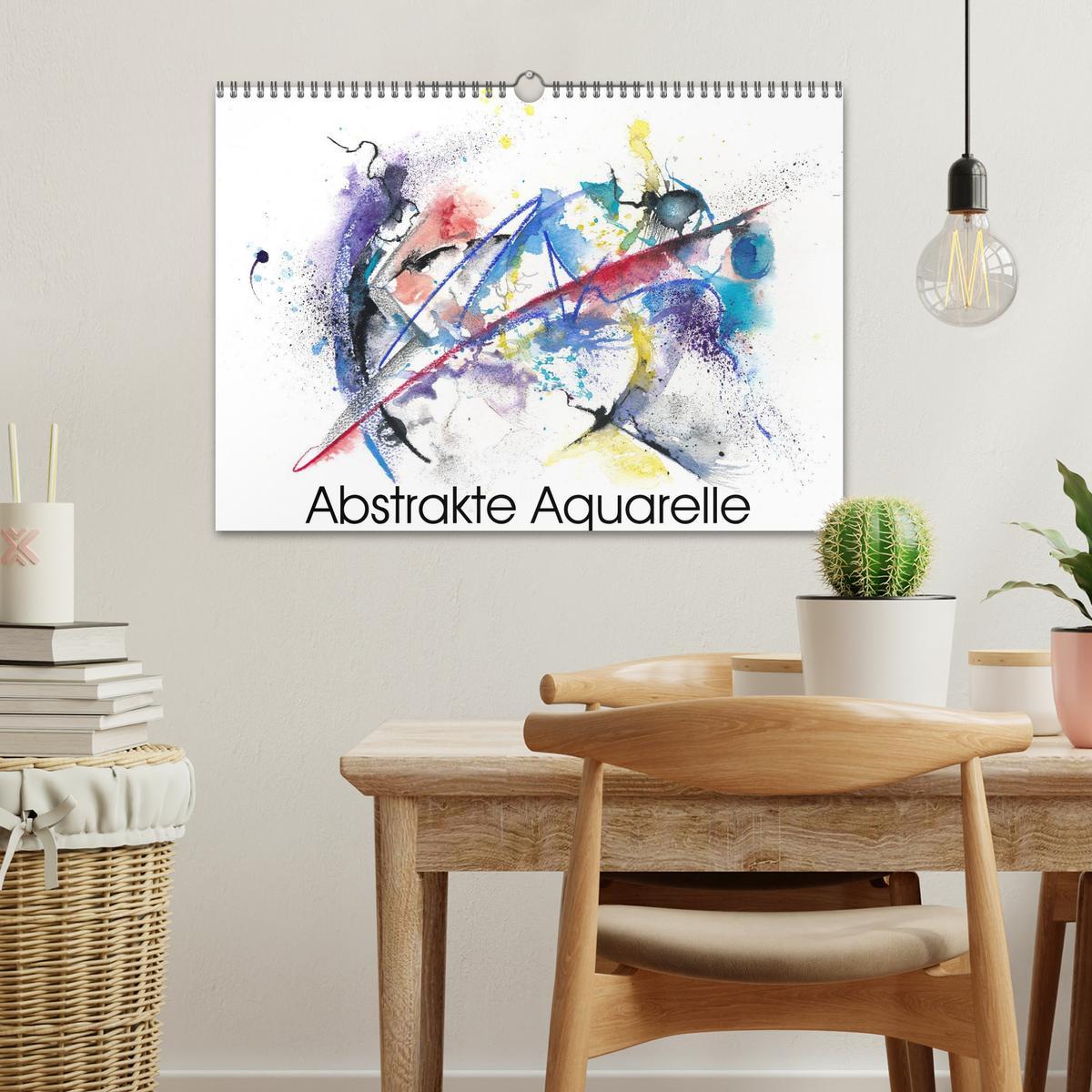 Bild: 9783435624836 | Abstrakte Aquarelle (Wandkalender 2025 DIN A3 quer), CALVENDO...