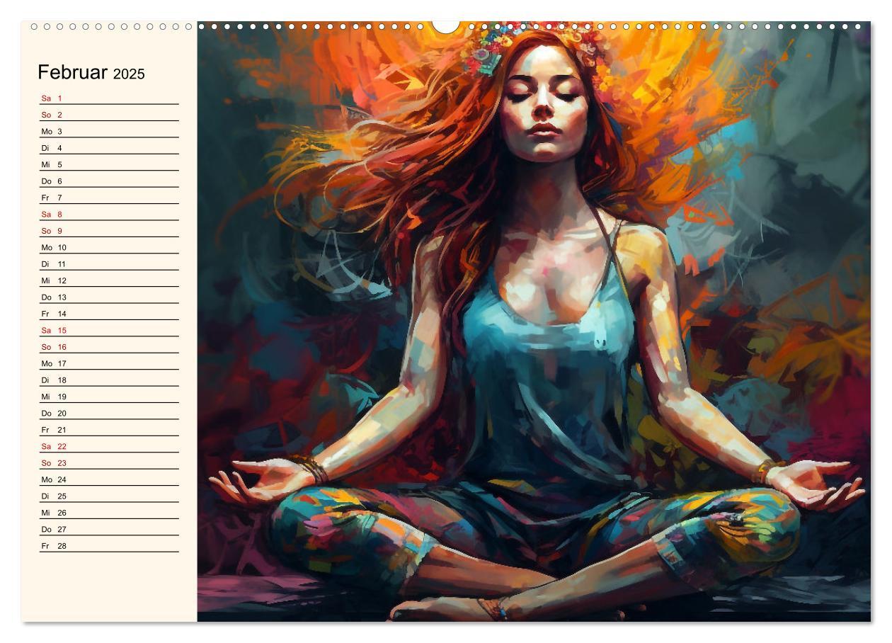 Bild: 9783383904813 | Stille, Stärke und Yoga (Wandkalender 2025 DIN A2 quer), CALVENDO...