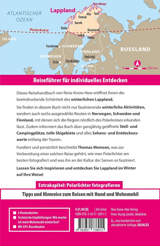 Rückseite: 9783831738915 | Reise Know-How Reiseführer Durch Lappland im Winter | Thomas Momsen