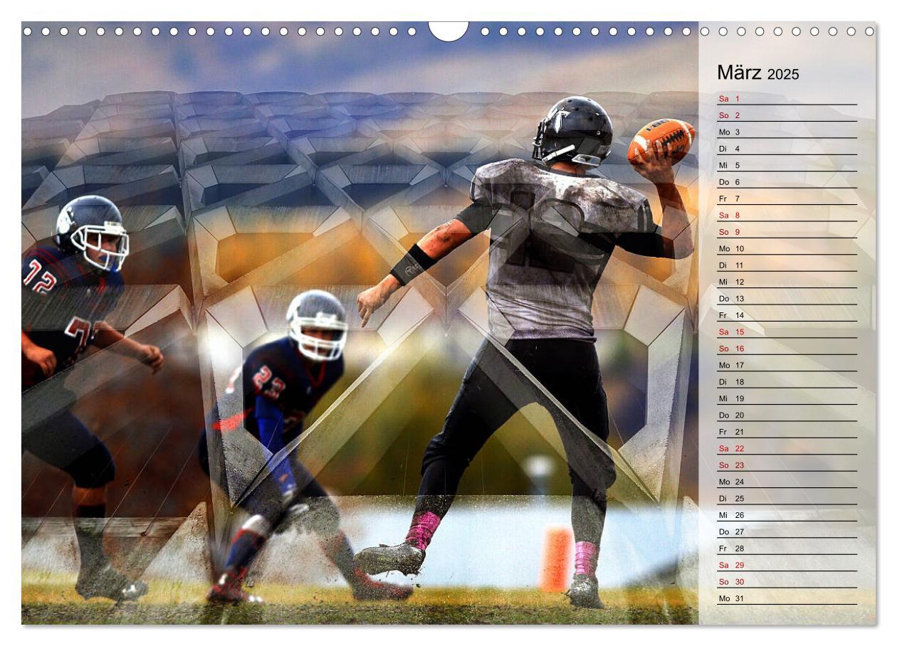 Bild: 9783435416844 | HEROES - American Football (Wandkalender 2025 DIN A3 quer),...