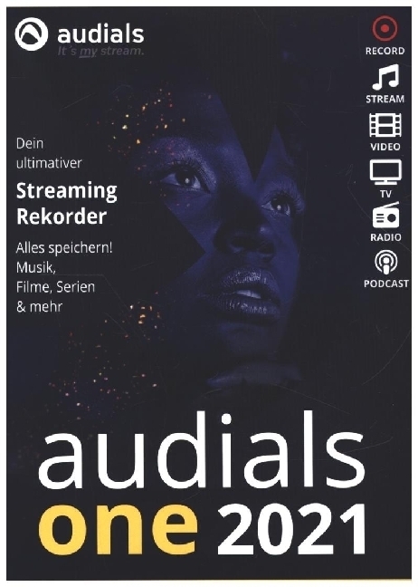Cover: 4023126122421 | Audials One 2021 (Code in a Box). Für Windows 8/10 | DVD-ROM | Deutsch