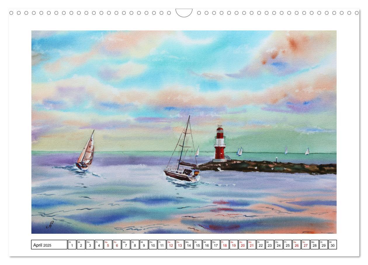 Bild: 9783383980626 | Norddeutschland in Aquarell (Wandkalender 2025 DIN A3 quer),...