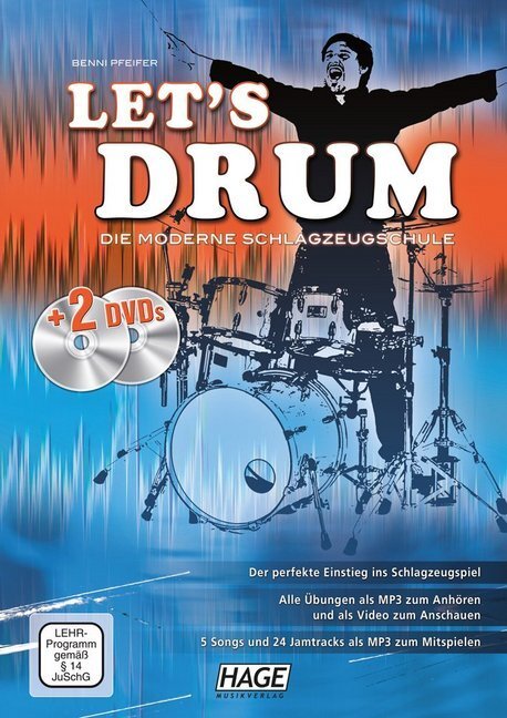 Cover: 9783866261471 | Let's Drum + 2 DVDs | Benni Pfeifer | Taschenbuch | Spiralbindung