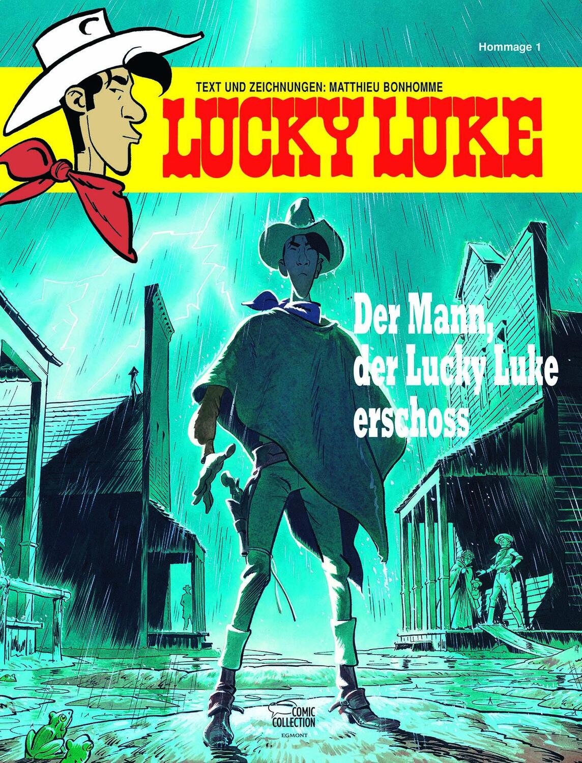 Cover: 9783770439256 | Der Mann, der Lucky Luke erschoss | Hommage 1 | Matthieu Bonhomme