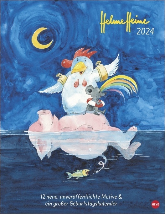 Cover: 9783756400072 | Helme Heine Edition Kalender 2024. Liebevoll illustrierter...