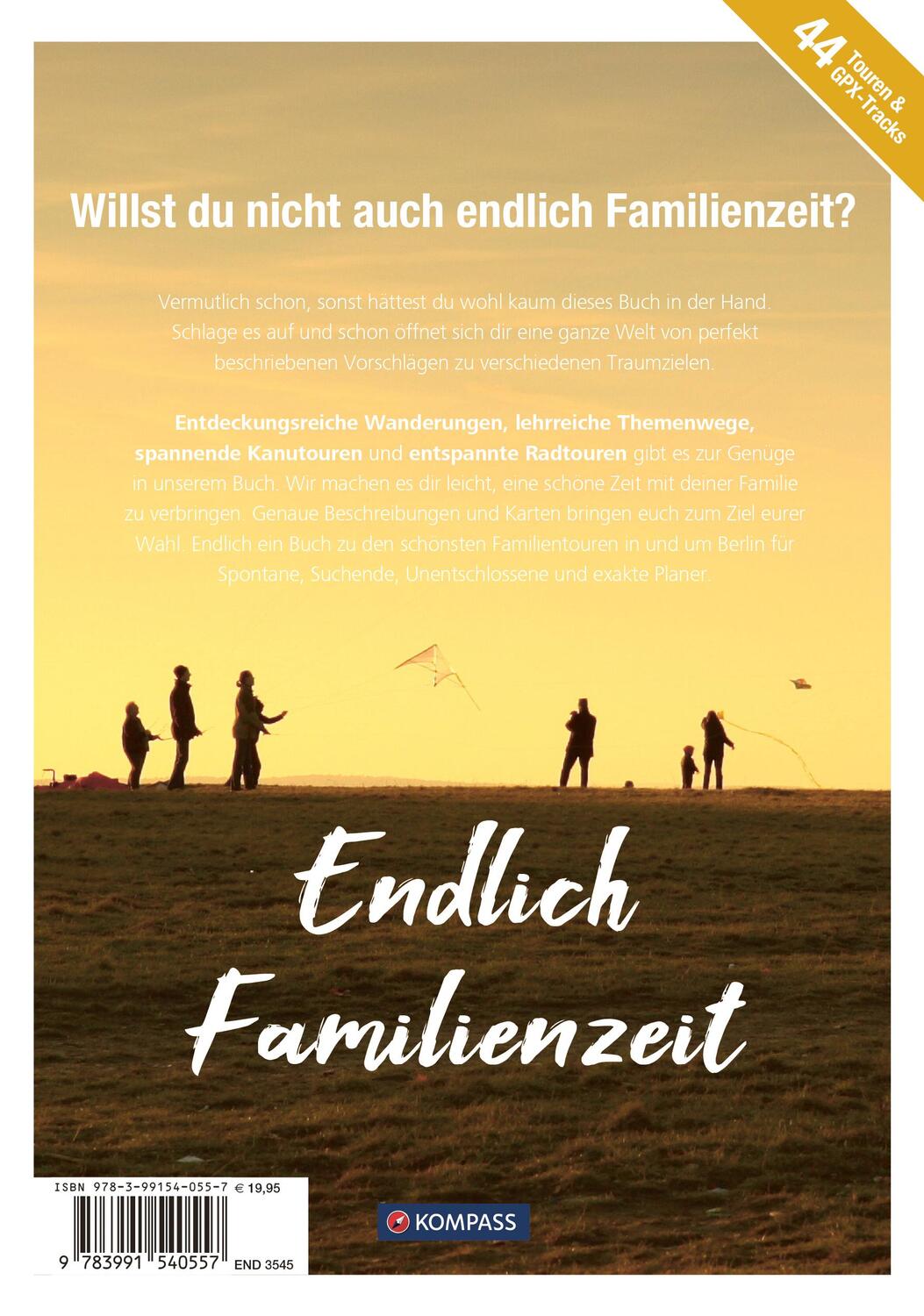 Rückseite: 9783991540557 | KOMPASS Endlich Familienzeit - in und um Berlin | Taschenbuch | 216 S.