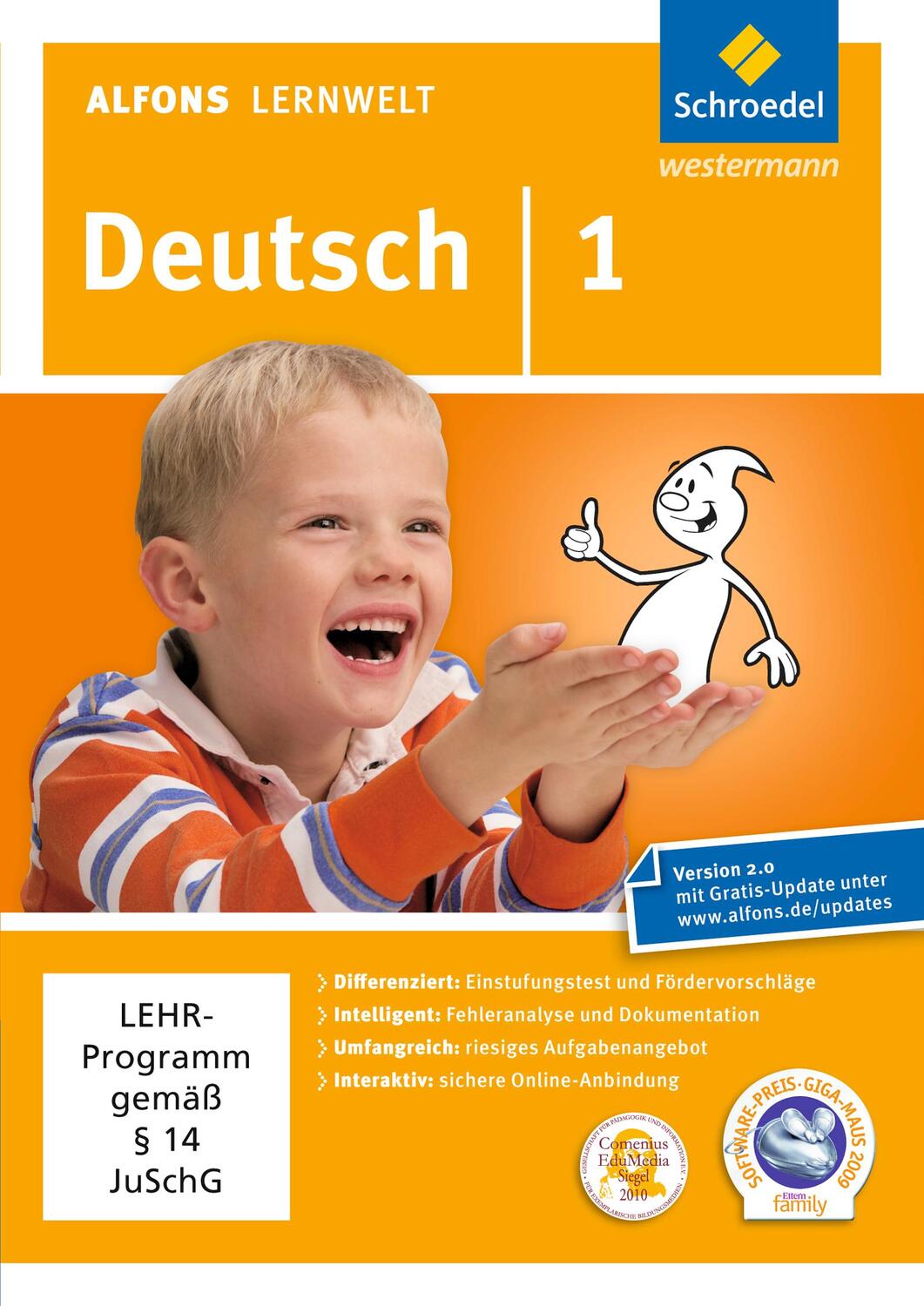 Cover: 9783507602717 | Alfons Lernwelt Lernsoftware Deutsch 1. DVD-ROM | Ute Flierl (u. a.)