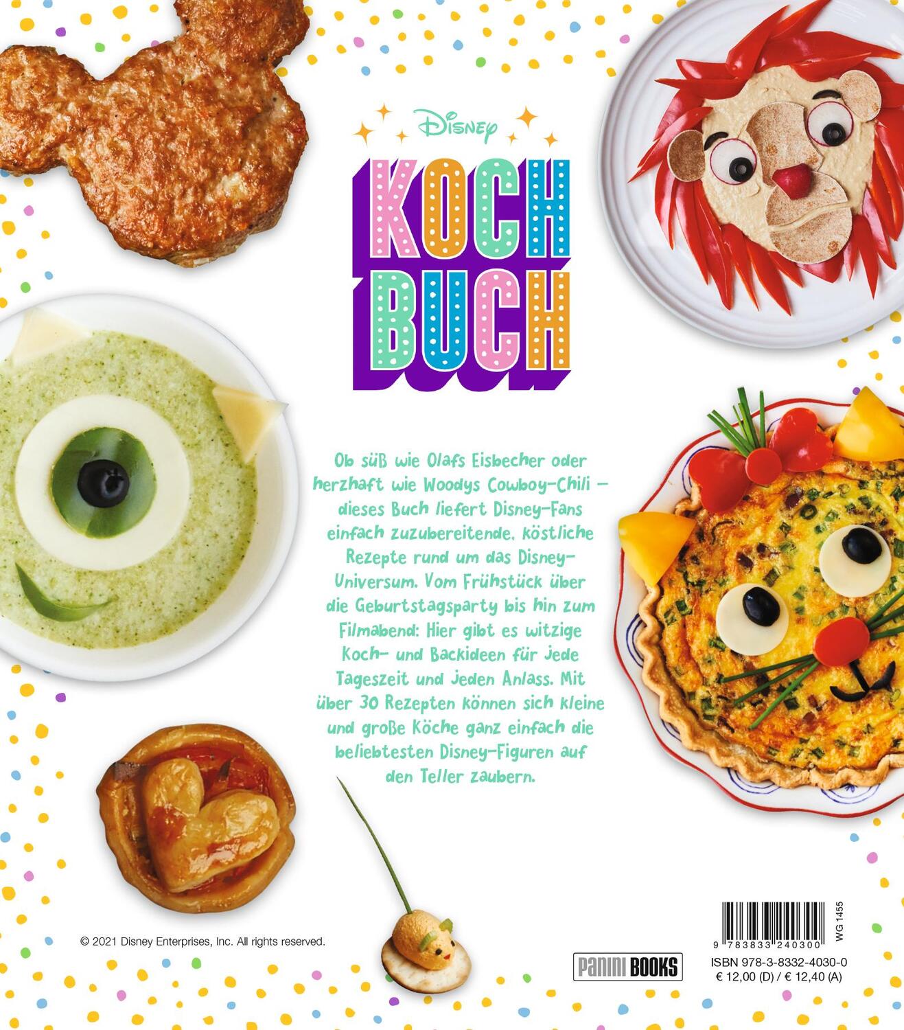 Rückseite: 9783833240300 | Disney: Kochbuch | Über 30 köstliche Rezepte | Igloo Books | Buch