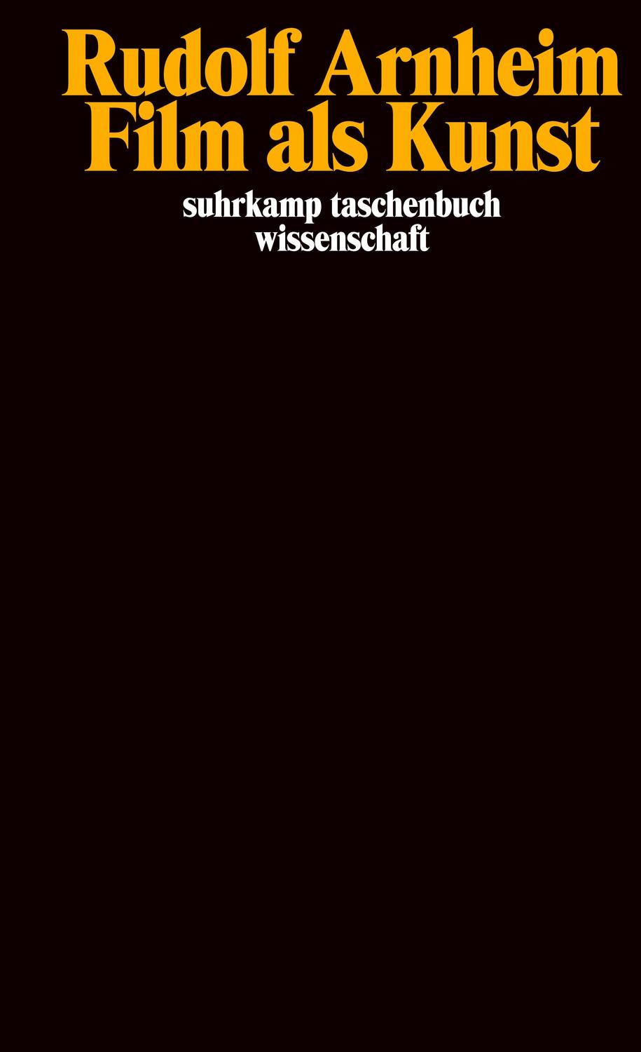 Cover: 9783518291535 | Film als Kunst | Rudolf Arnheim | Taschenbuch | Deutsch | 2002