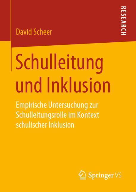 Cover: 9783658274009 | Schulleitung und Inklusion | David Scheer | Taschenbuch | Paperback