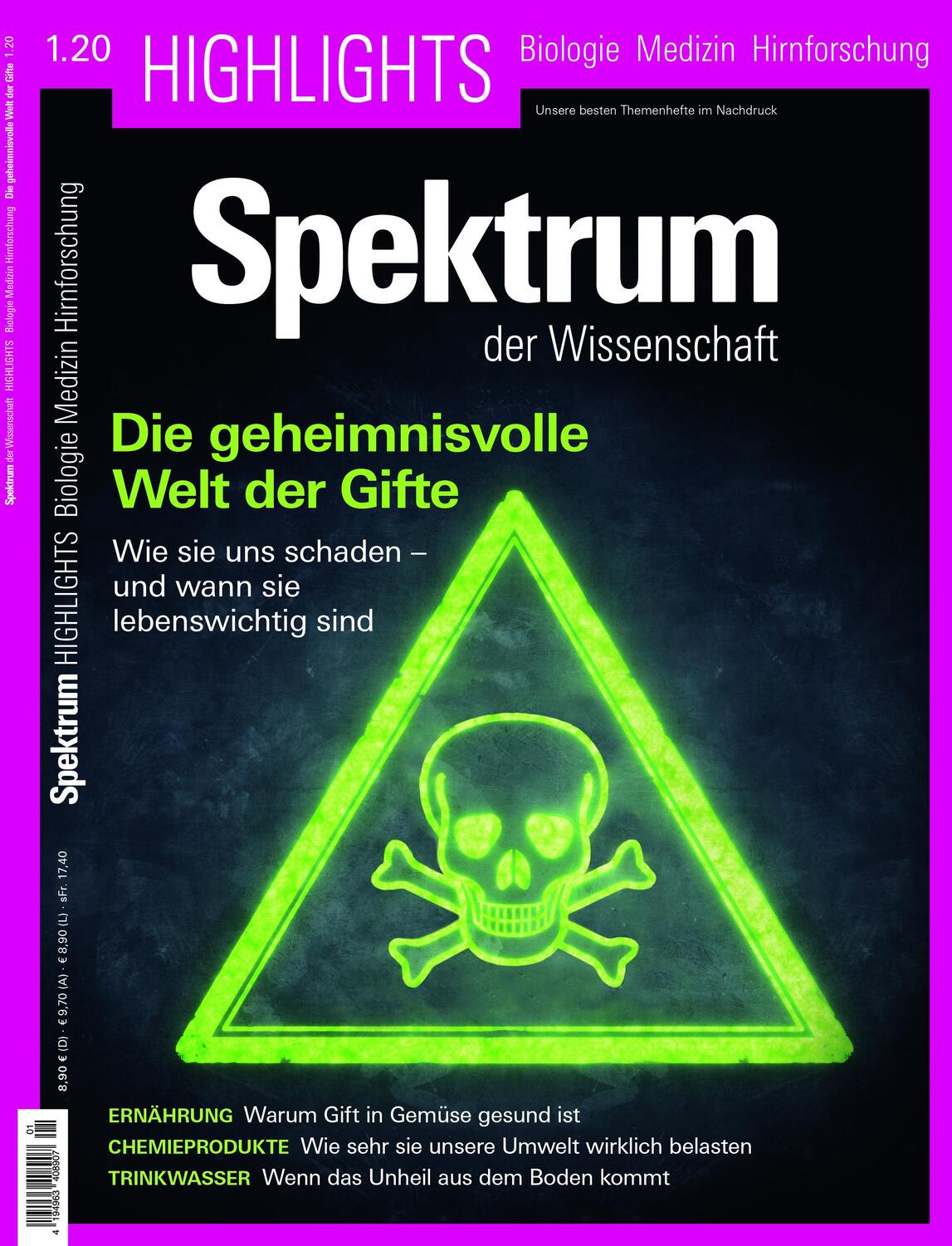 Cover: 9783958923942 | Die geheminisvolle Welt der Gifte | Taschenbuch | Spektrum Highlights