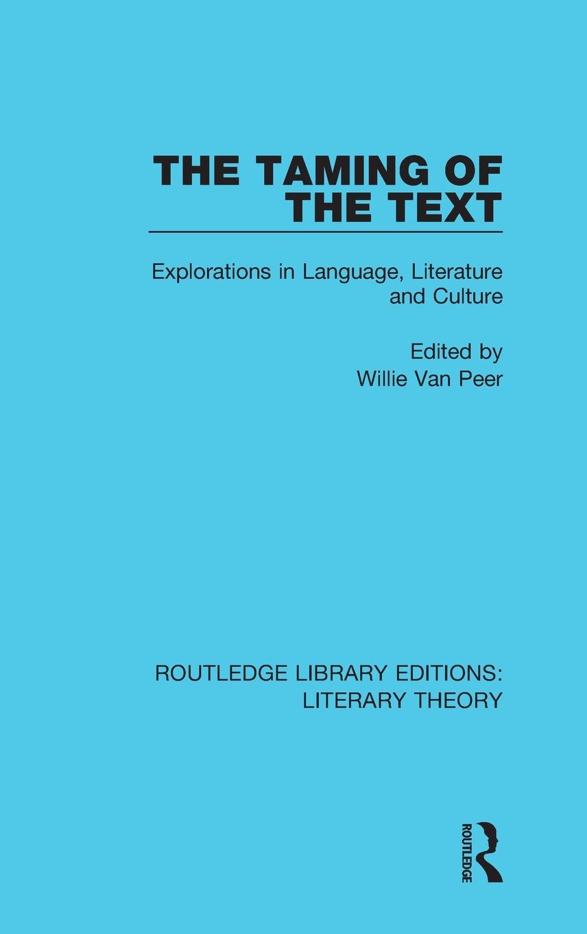 Cover: 9781138683372 | The Taming of the Text | Willie Van Peer | Buch | Englisch | 2016