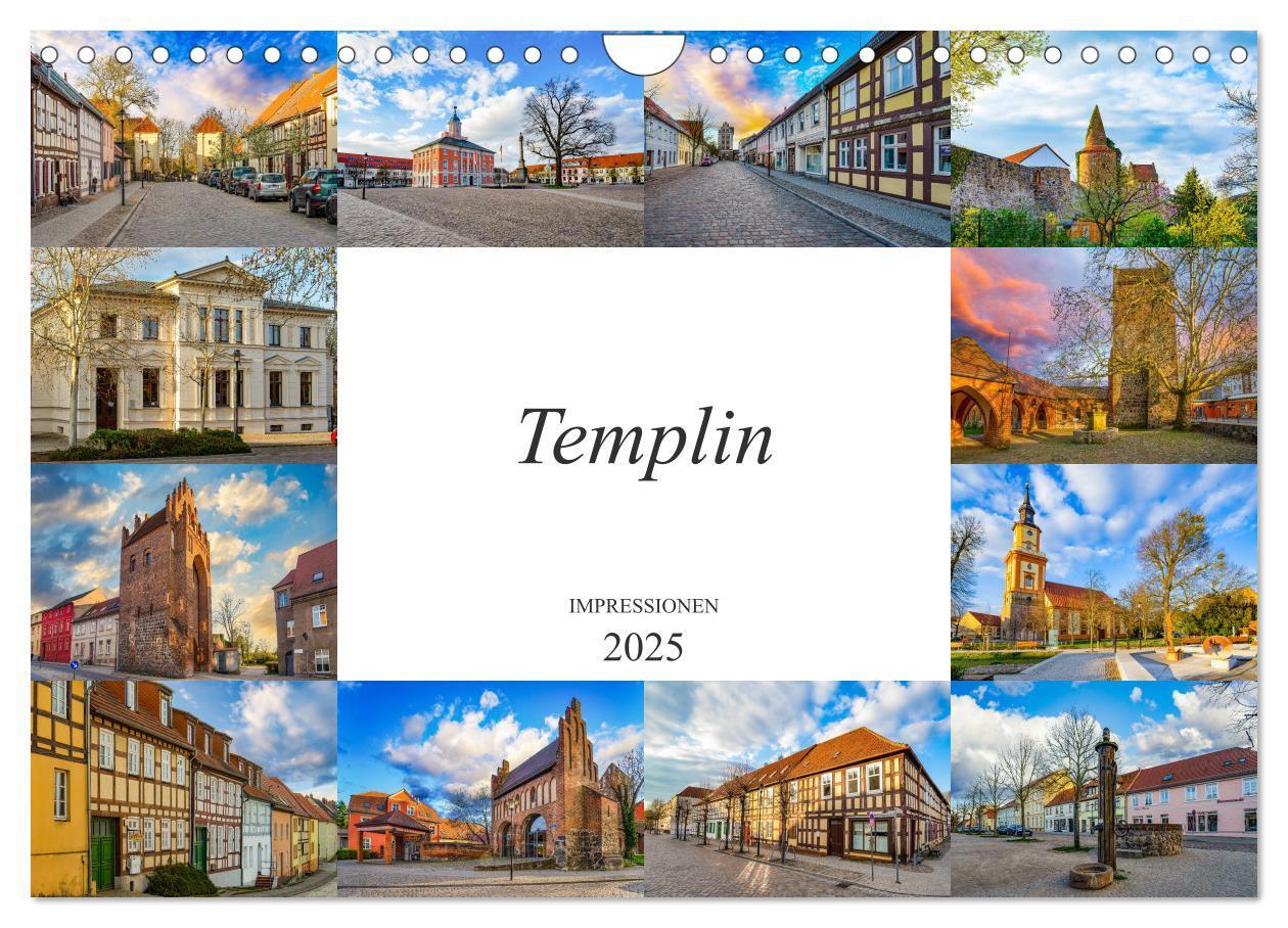 Cover: 9783435237739 | Templin Impressionen (Wandkalender 2025 DIN A4 quer), CALVENDO...