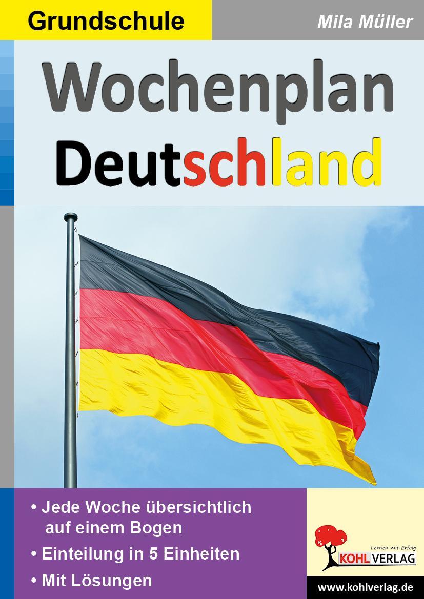 Cover: 9783966241793 | Wochenplan Deutschland | Mila Müller | Taschenbuch | Wochenplan | 2021