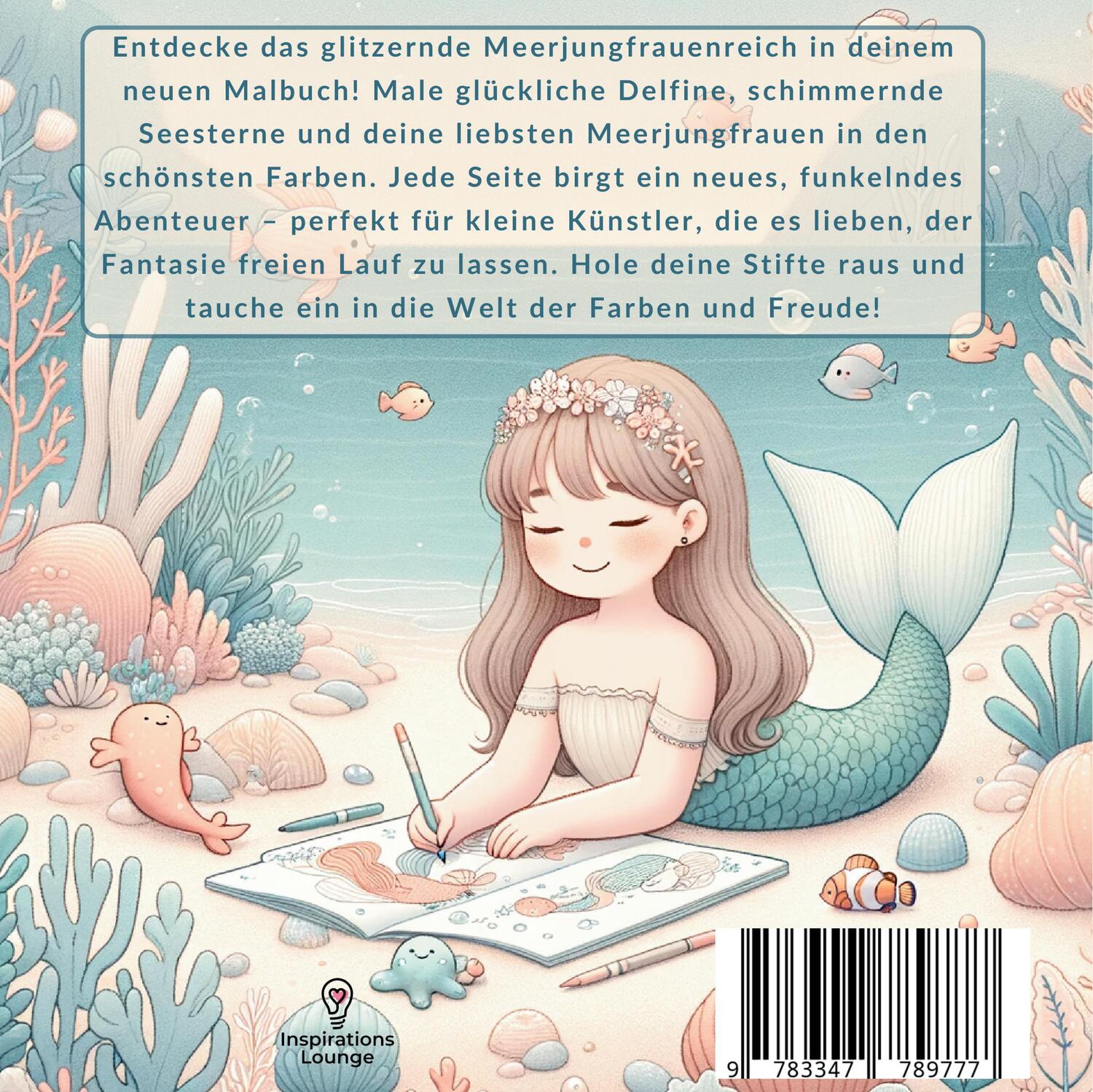 Rückseite: 9783347789777 | Malbuch Meerjungfrau - Mein zauberhaftes Ausmalbuch | Collection