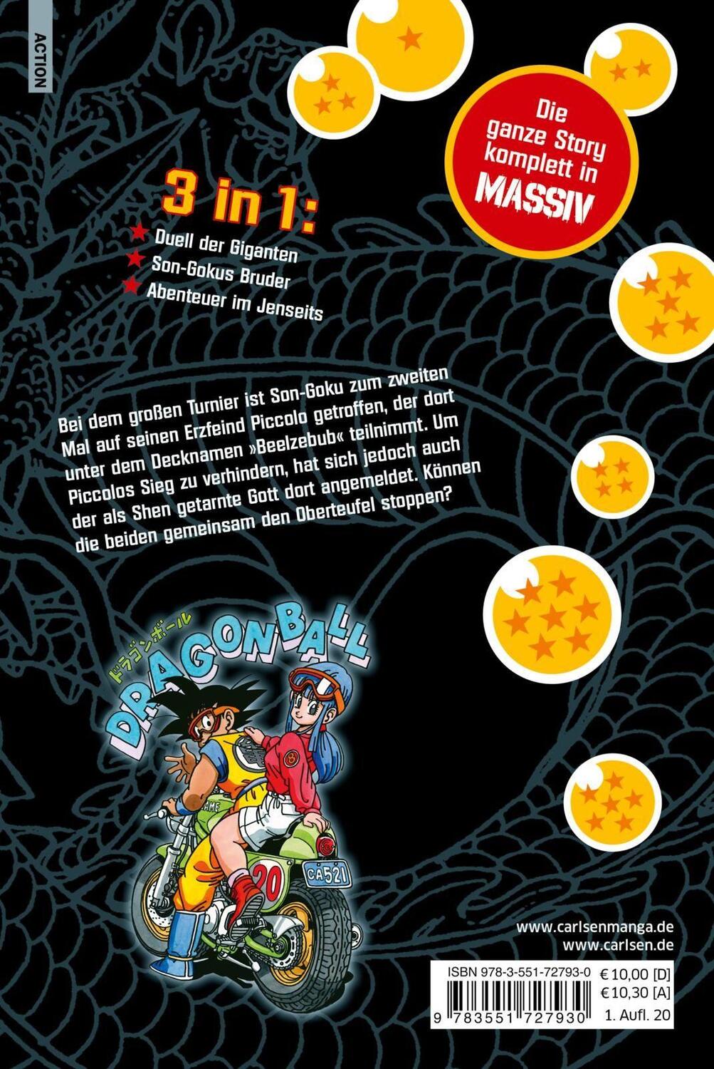 Rückseite: 9783551727930 | Dragon Ball Massiv 6 | Die Originalserie als 3-in-1-Edition! | Buch