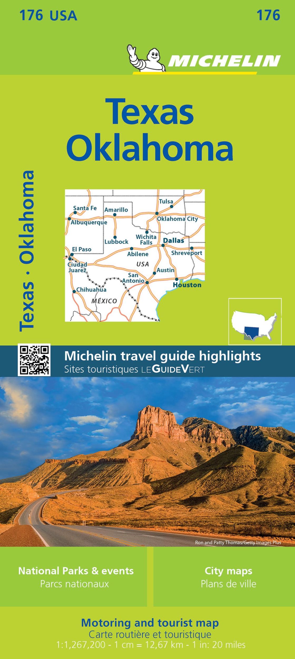 Cover: 9782067190931 | Michelin Texas, Oklahoma Map | Michelin | (Land-)Karte | Michelin Maps