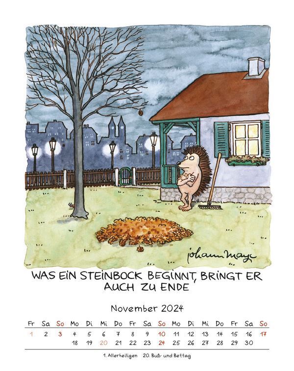 Bild: 9783731869405 | Steinbock 2024 | Korsch Verlag | Kalender | Spiralbindung | 13 S.