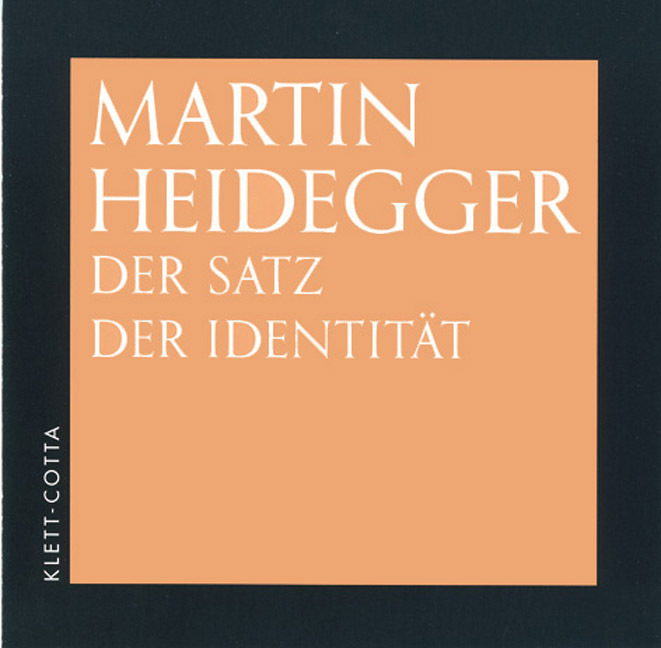 Cover: 9783608910476 | Der Satz der Identität, Audio-CD | Martin Heidegger | Audio-CD