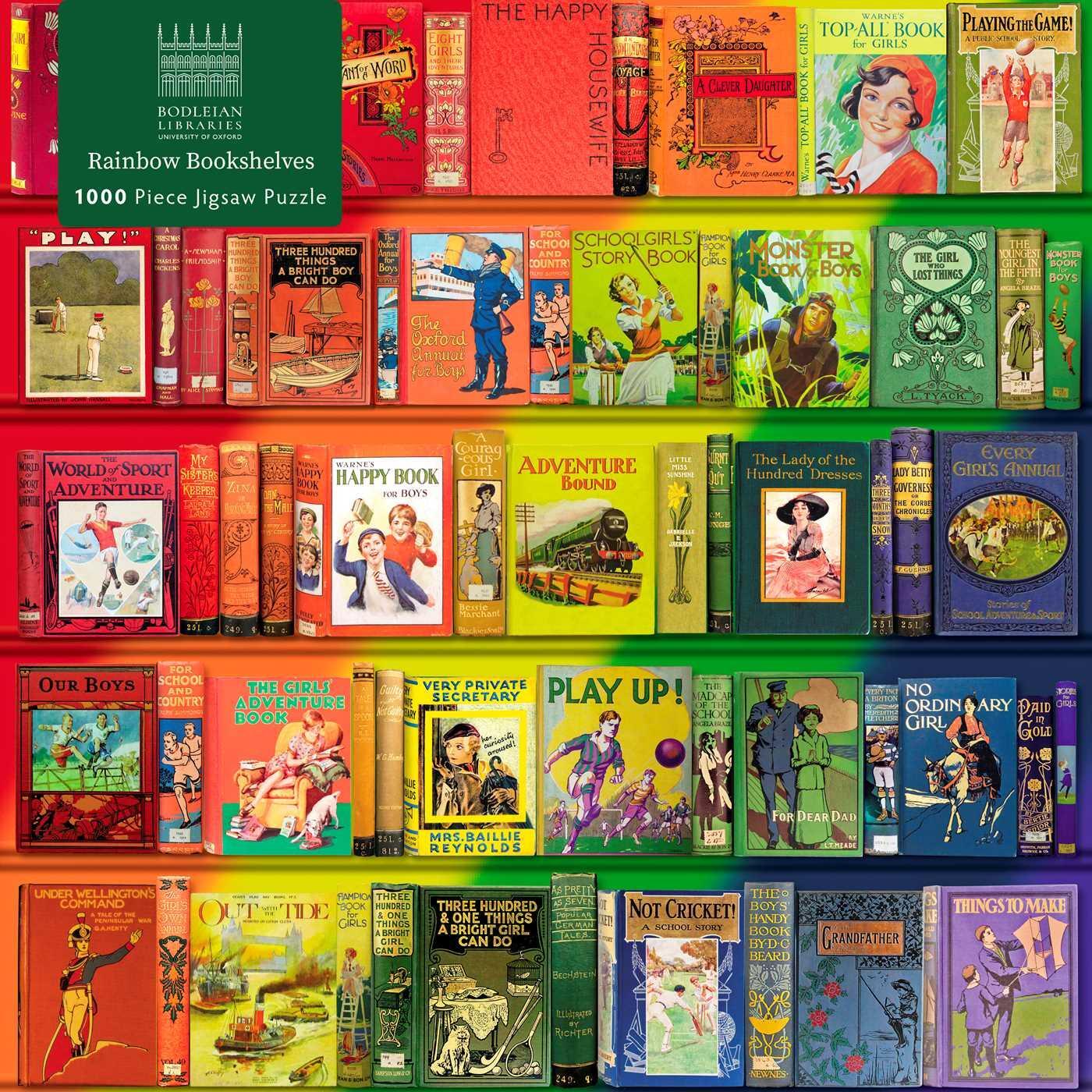 Cover: 9781804172087 | Adult Jigsaw Puzzle Bodleian Libraries: Rainbow Bookshelves | Stück