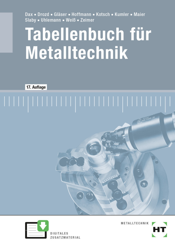 Cover: 9783582225450 | Tabellenbuch für Metalltechnik | Wilhelm Dax (u. a.) | Taschenbuch