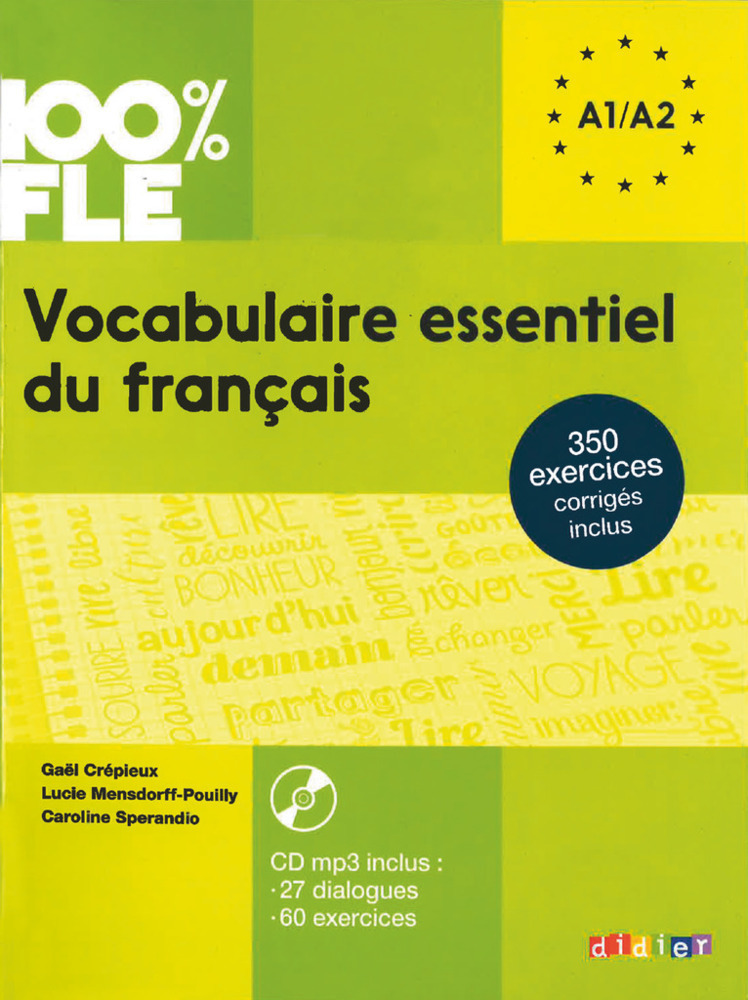 Cover: 9782278083404 | 100% FLE - Vocabulaire essentiel du français - A2 | Crépieux (u. a.)