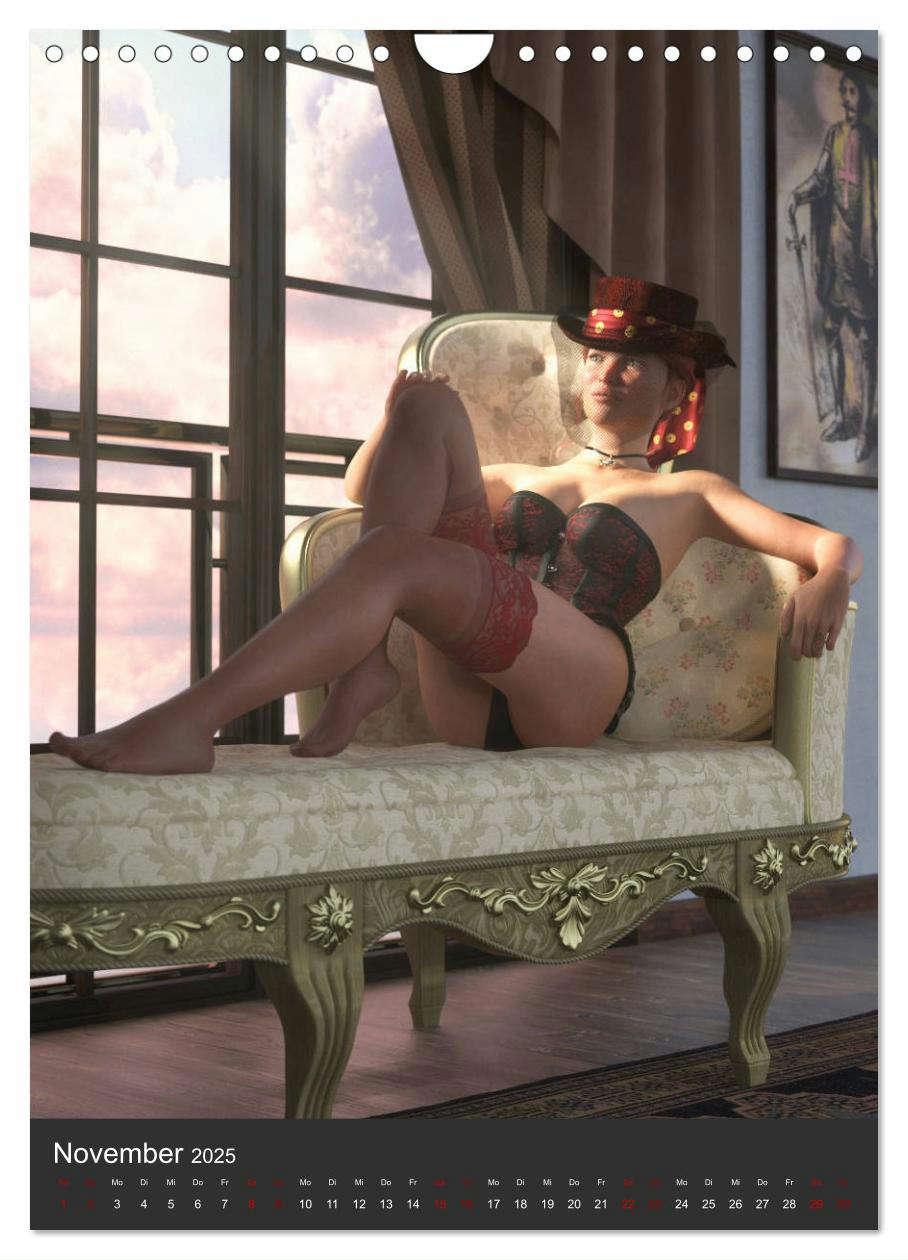 Bild: 9783435940240 | Sexy Steampunk Pin Up (Wandkalender 2025 DIN A4 hoch), CALVENDO...