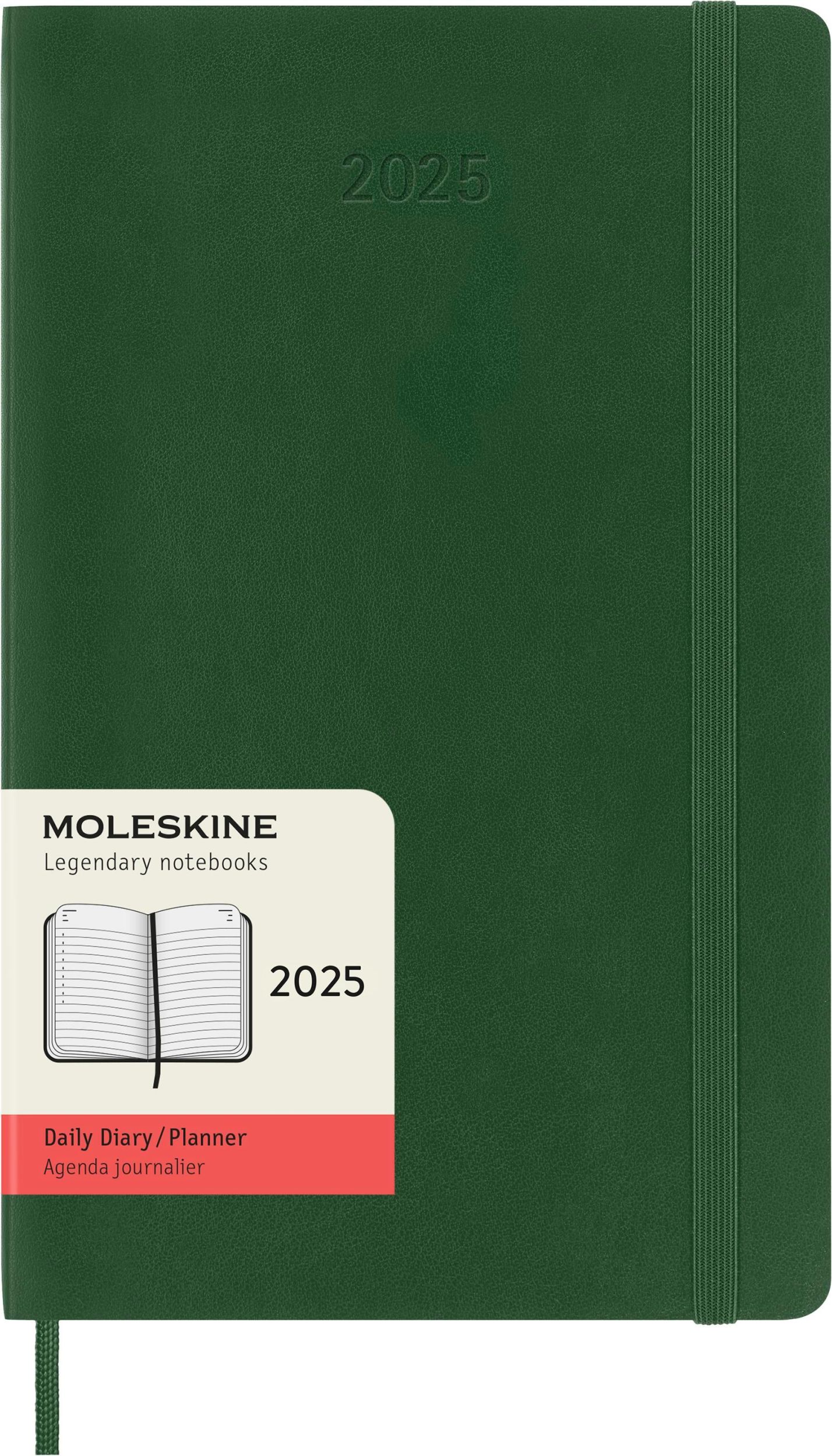 Cover: 8056999270780 | Moleskine 12 Monate Tageskalender 2025, Large/A5, 1 Tag = 1 Seite,...