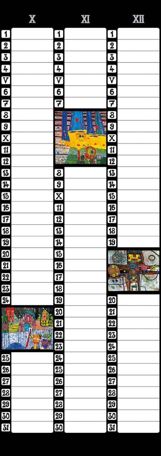 Bild: 9783946177012 | Hundertwasser Birthday Calendar | Kalender | Spiralbindung | 5 S.
