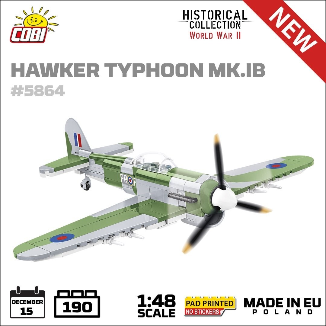 Cover: 5902251058647 | COBI Historical Collection 5864 - Hawker Typhoon NK.IB, WWII, 190...